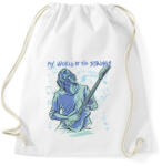 printfashion Gitáros élet - Sportzsák, Tornazsák - Fehér (12083823)