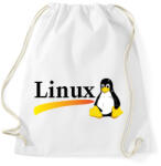 printfashion Linux is the best! - Sportzsák, Tornazsák - Fehér (14760109)