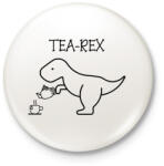 printfashion Tea-Rex - Kitűző, hűtőmágnes - Fehér (11678308)