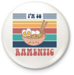 printfashion Ramentic - Kitűző, hűtőmágnes - Fehér (13360195)