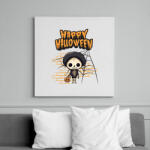 printfashion Happy Halloween tökfej - Vászonkép - Fehér (14632175)