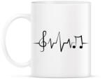 printfashion Zene az élet - Bögre - Fehér (5251805)