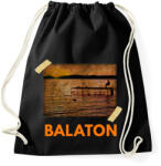 printfashion balatoni naplemente - Sportzsák, Tornazsák - Fekete (1544560)