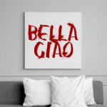 printfashion Bella ciao graffiti piros - Vászonkép - Fehér (6635004)
