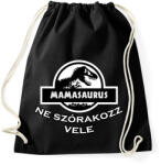 printfashion MAMASAURUS - Sportzsák, Tornazsák - Fekete (2522901)