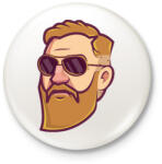 printfashion Conor McGregor - Kitűző, hűtőmágnes - Fehér (3082186)