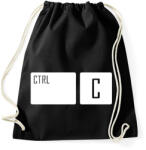 printfashion Ctrl + C - Sportzsák, Tornazsák - Fekete (2010384)