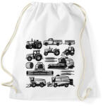 printfashion Mezőgazdasági gépek - Sportzsák, Tornazsák - Fehér (13751627)