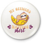 printfashion My official napping shirt - Kitűző, hűtőmágnes - Fehér (7541924)