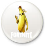 printfashion fortnite banana - Kitűző, hűtőmágnes - Fehér (13977901)