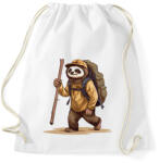 printfashion Túrázó lajhár - Sportzsák, Tornazsák - Fehér (15590147)