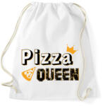 printfashion Pizza királynő - Sportzsák, Tornazsák - Fehér (9401637)