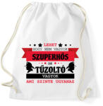 printfashion Tűzoltó szuperhős - Sportzsák, Tornazsák - Fehér (10747128)