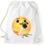 printfashion Mopsz - Sportzsák, Tornazsák - Fehér (13041657)