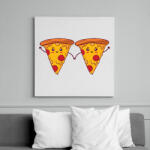 printfashion Pizza pár - Vászonkép - Fehér (11890369)