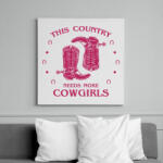 printfashion Cowgirls - Vászonkép - Fehér (7500265)