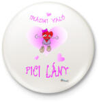 printfashion Imádni való pici lány - Kitűző, hűtőmágnes - Fehér (3076328)