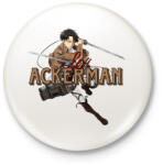 printfashion Levi minta (AOT) - Kitűző, hűtőmágnes - Fehér (11877558)