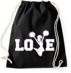 printfashion Love Cheerleading - Sportzsák, Tornazsák - Fekete (2382902)