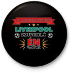 printfashion Liverpool szurkoló - Kitűző, hűtőmágnes - Fekete (10864428)