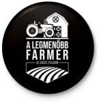 printfashion A legmenőbb farmer - Kitűző, hűtőmágnes - Fekete (3100629)