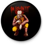 printfashion I'M LOVIN IT - Kitűző, hűtőmágnes - Fekete (3099292)
