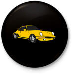 printfashion sport autó - Kitűző, hűtőmágnes - Fekete (6012491)