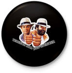 printfashion Bud Spencer és Ternce Hill - Kitűző, hűtőmágnes - Fekete (7136691)