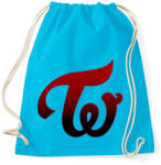 printfashion Twice logo - Sportzsák, Tornazsák - Surf blue (2515837)