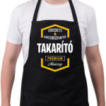 printfashion Takarító prémium minőség - Kötény - Fekete (4929076)