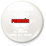 printfashion Senki sem tökéletes de aki februárban-született az nagyon közel áll hozzá - Kitűző, hűtőmágnes - Fehér (11690890)