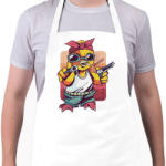 printfashion Gangster Canary_Rajztábla 1 - Kötény - Fehér (4914656)