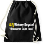 printfashion Fortnite Victory Royale - Sportzsák, Tornazsák - Fekete (1126684)