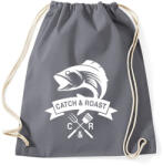 printfashion Catch and Roast fehér - Sportzsák, Tornazsák - Grafitszürke (4071191)