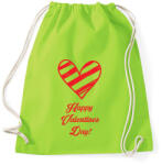 printfashion Happy Valentines day! - Sportzsák, Tornazsák - Limezöld (2182755)