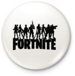 printfashion Fortnite logo - Kitűző, hűtőmágnes - Fehér (3082197)