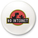 printfashion No internet - Kitűző, hűtőmágnes - Fehér (3999364)
