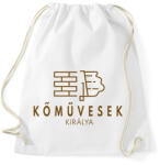 printfashion Kőművesek királya - Sportzsák, Tornazsák - Fehér (6557192)