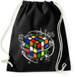 printfashion Rubik kocka - Sportzsák, Tornazsák - Fekete (1062909)