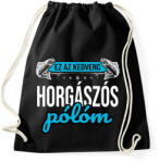 printfashion Ez kedvenc horgászós pólóm - Sportzsák, Tornazsák - Fekete (16396130)