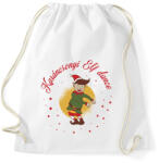 printfashion Karácsonyi - Elf dance - Sportzsák, Tornazsák - Fehér (5722021)