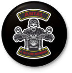 printfashion A legjobb motoros - Névvel - Kitűző, hűtőmágnes - Fekete (6364075)