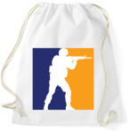 printfashion CS2 logo - Sportzsák, Tornazsák - Fehér (14221791)