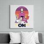 printfashion wOMan az igazi guru anya - Vászonkép - Fehér (6636123)