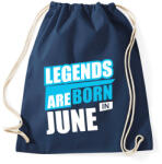 printfashion A legendák júniusban születnek - Sportzsák, Tornazsák - Sötétkék (246773)