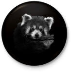 printfashion Vörös panda (fekete-fehér újság) - Kitűző, hűtőmágnes - Fekete (14447776)