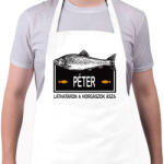 printfashion Lárhatáron a horgászok ásza - Névvel - Kötény - Fehér (6287282)