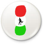 printfashion Magyar foci - Kitűző, hűtőmágnes - Fehér (16186101)