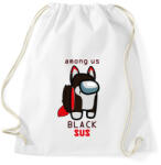 printfashion Among us Black sus 2 - Sportzsák, Tornazsák - Fehér (4127673)