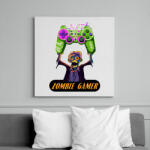 printfashion Zombie Gamer (Konzol) - Vászonkép - Fehér (16698051)